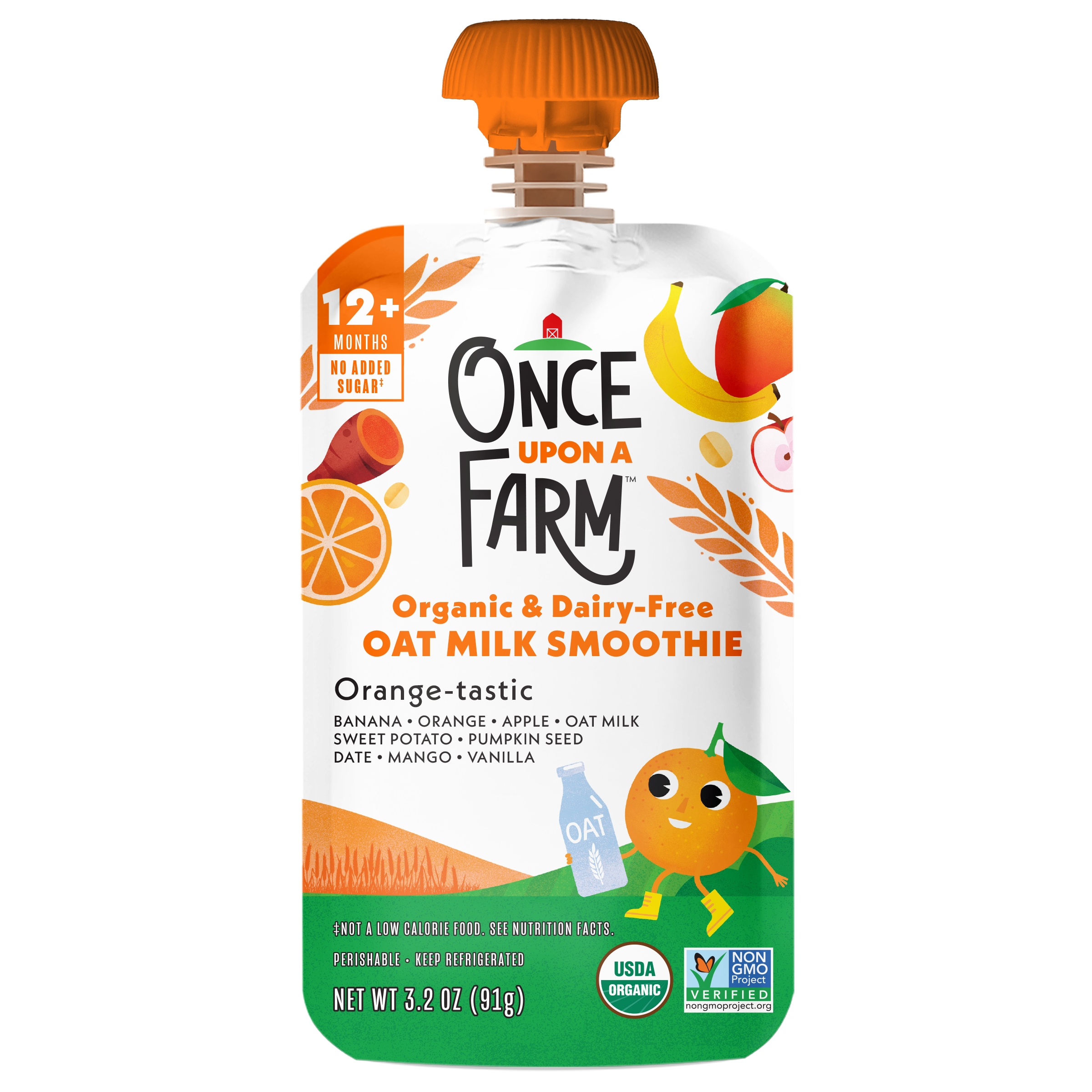 Organic Oat Milk Smoothies Orange-Tastic