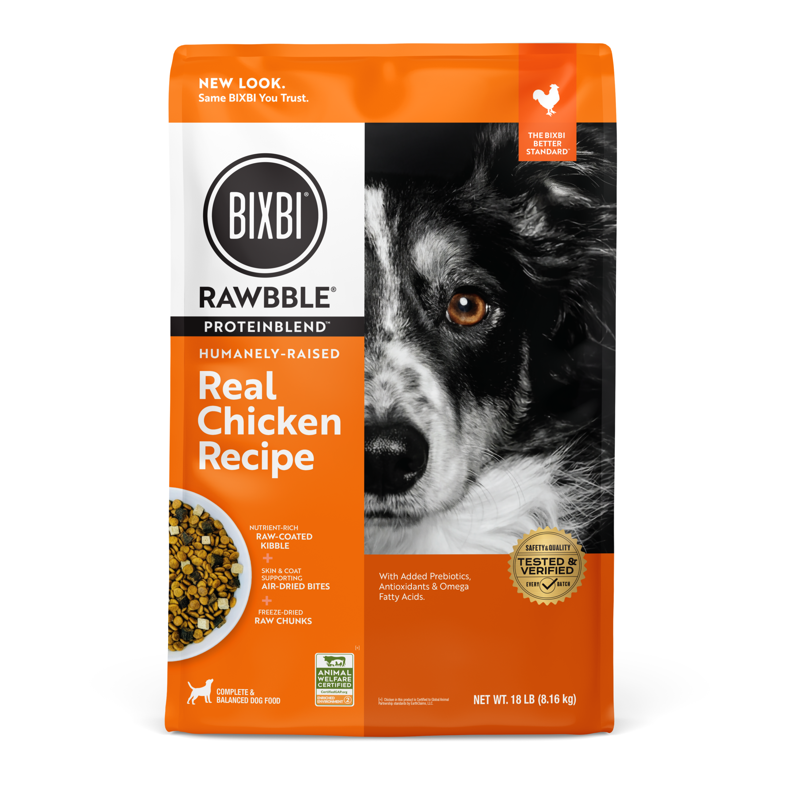 BIXBI® Protein Blend  Dry Food for Dogs – Chicken Recipe, 18 lb