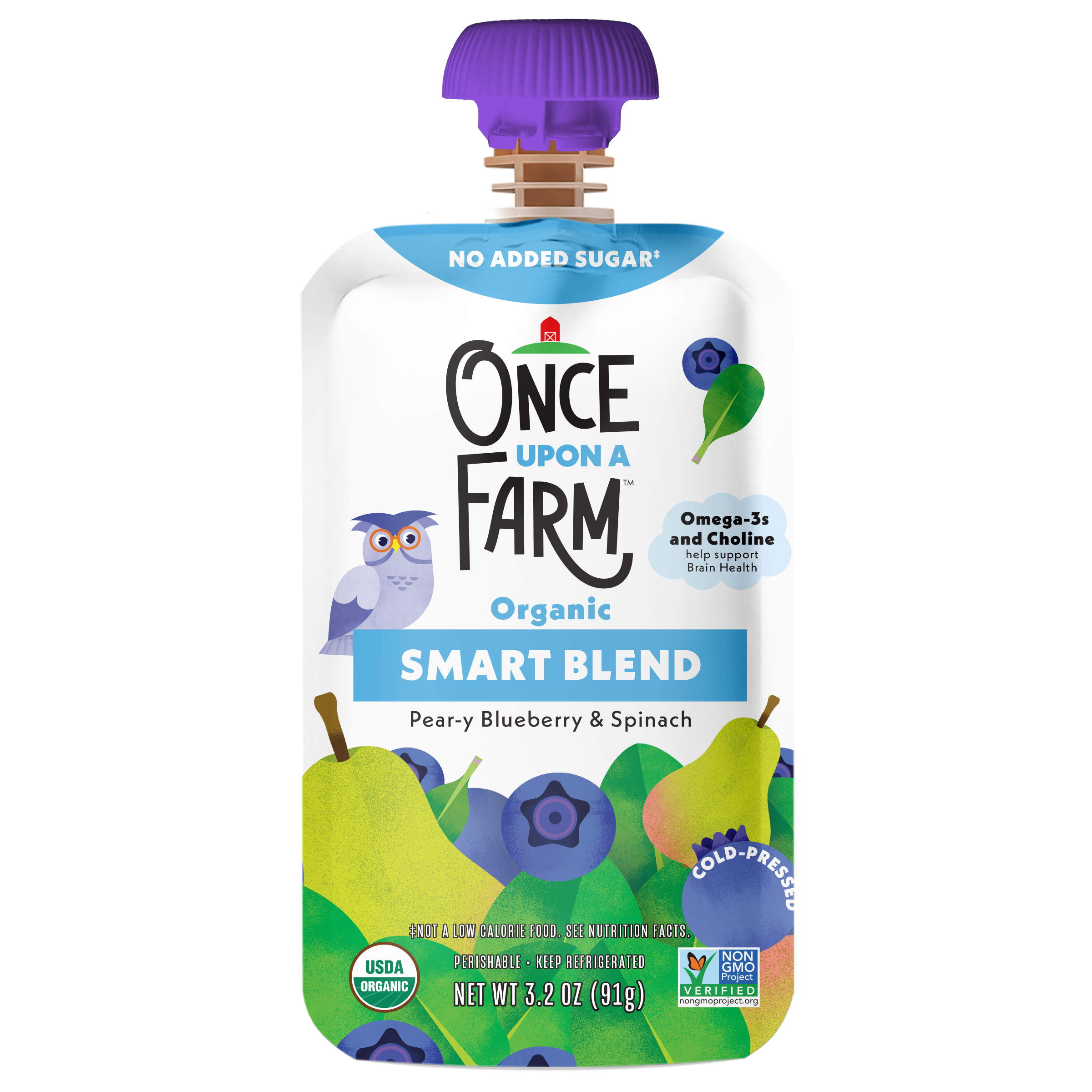 Smart Blend – Pear-y Blueberry Spinach