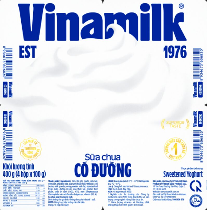 Vinamilk – Sweetened Yoghurt
