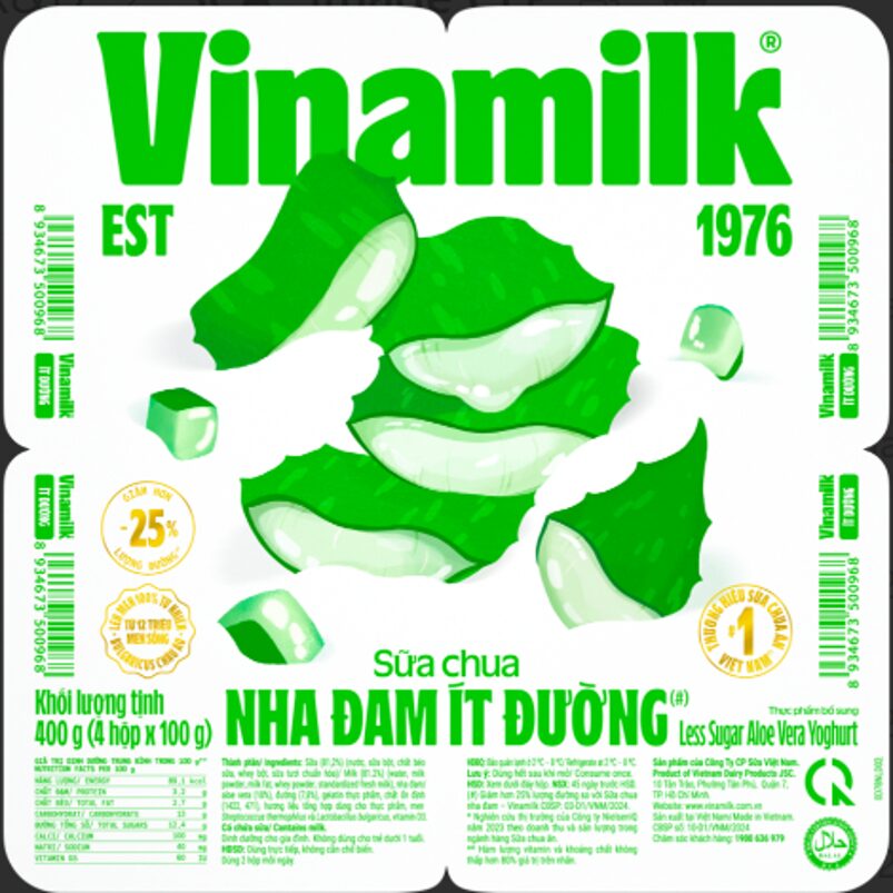 Vinamilk – Less Sugar Aloe Vera Yoghurt