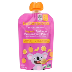 Bettergoods Organic Banana, Apricot, Passion Fruit, Spinach & Quinoa Puree