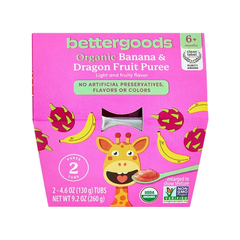 Bettergoods Organic Banana & Dragon Fruit Puree