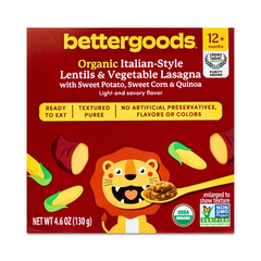 Bettergoods Organic Italian Lentil And Vegetable Lasana With Sweet Potato, Sweet Corn & Quinoa