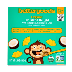 Bettergoods Organic Lil’ Island Delight With Pineapple, Coconut & Chia Seed