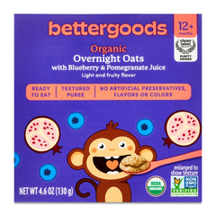 Bettergoods Organic Blueberry & Pomegranate Overnight Oats