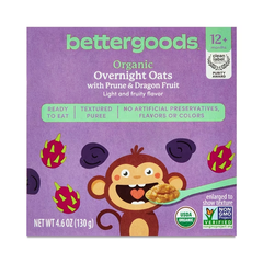 Bettergoods Organic Prune & Dragon Fruit Overnight Oats