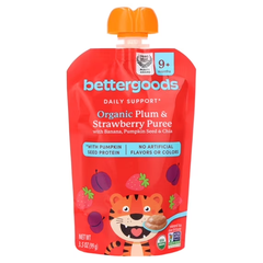 Bettergoods Organic Banana, Plum, Strawberry, Pumpkin Seed & Chia Puree
