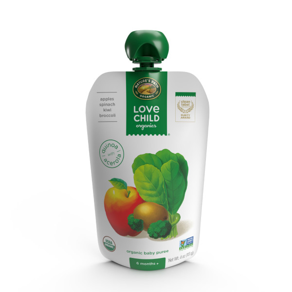 Apple, Spinach, Kiwi, Broccoli