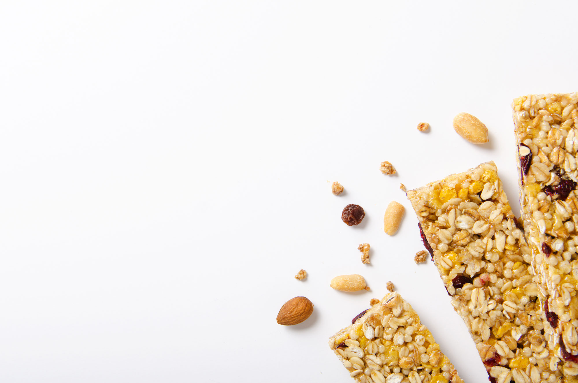 three nutrition snack bars